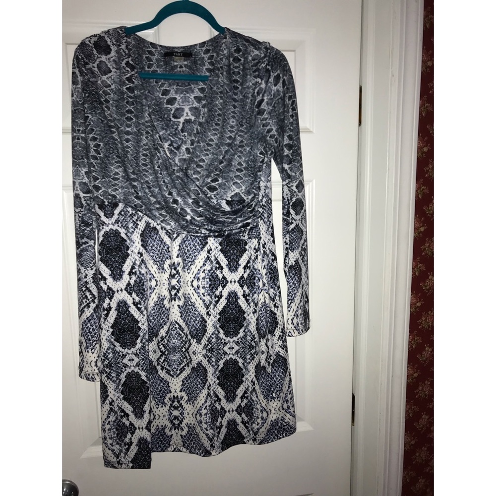 NWOT Tart Blue Snake Skin Dress